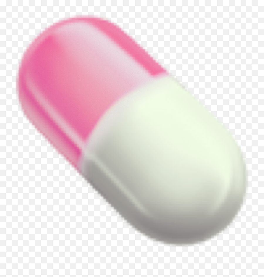 Download Pink And Whit Pill Freetouse Freetoedit - Background Pink Emoji Transparent,Pill Emoji