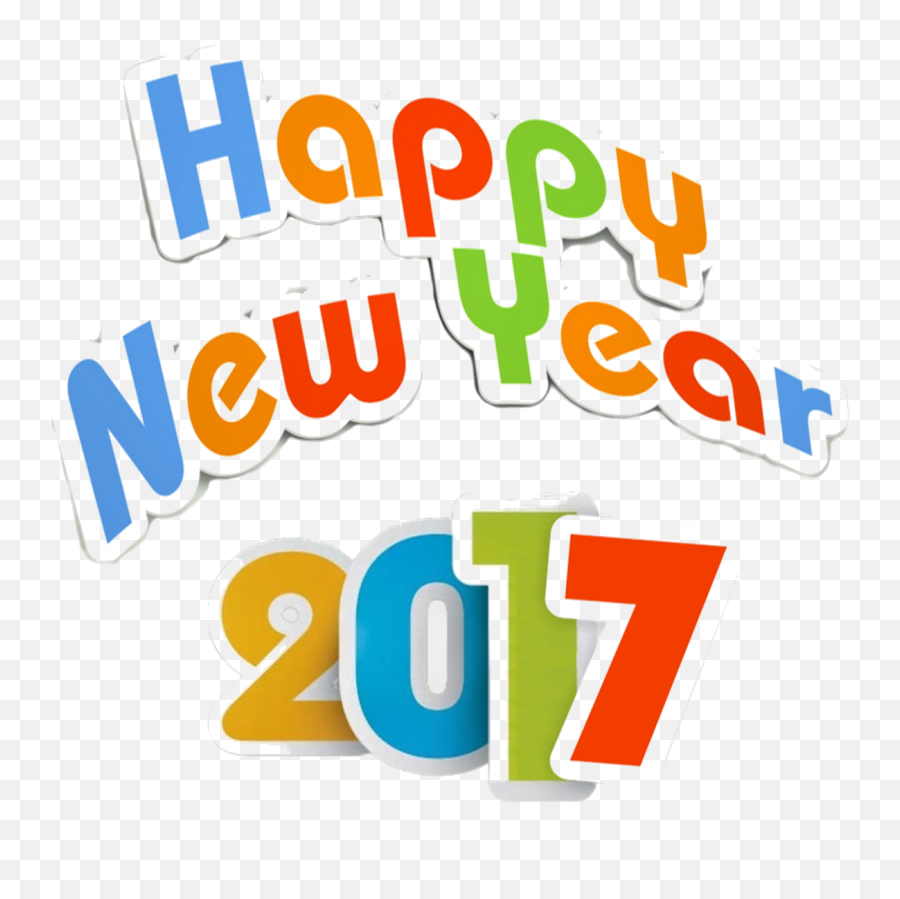 New Year 2017 Transparent Png Clipart - Graphic Design Emoji,Happy New Year 2017 Emoji