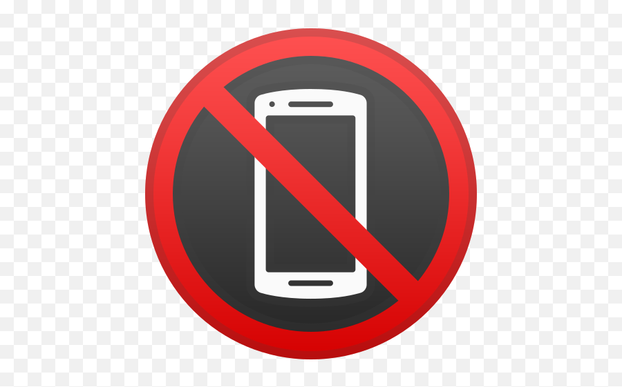 No Mobile Phones Emoji - No Cell Phone Icon Png Transparent,Phone Emoji