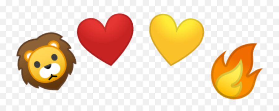 Gryffindor Lion Emoji Emojicrown - Heart,Lion Emoji Png