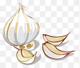 Garlic Cloves Vegetable - Clove Of Garlic Clipart Emoji,Peach Eggplant Emoji