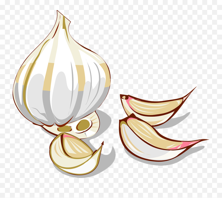 Garlic Cloves Vegetable - Clove Of Garlic Clipart Emoji,Peach Eggplant Emoji