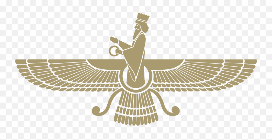 Emblem Of Iran - Zoroastrianism Symbol Emoji,Emoji Meanings