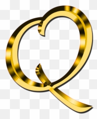 Free Q Alphabet Images - Gold Letter O Png Emoji