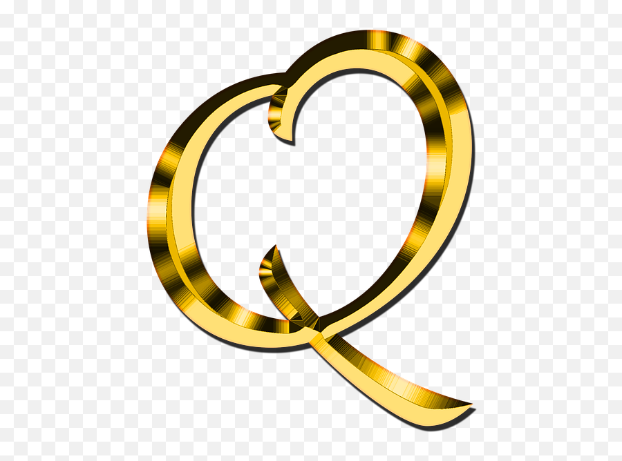 Free Q Alphabet Images - Gold Letter O Png Emoji,Emoji Plane And Letter