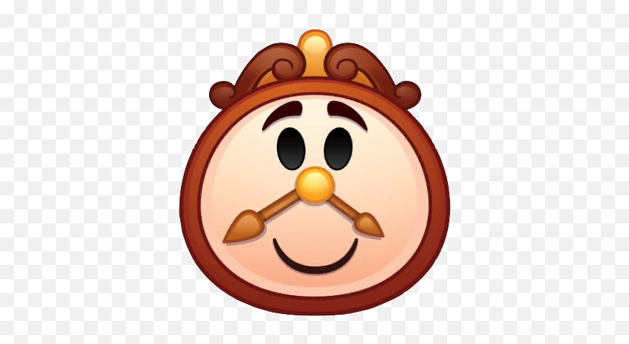 Cogsworth - Disney Emoji Beauty And The Beast,Clock Emoji