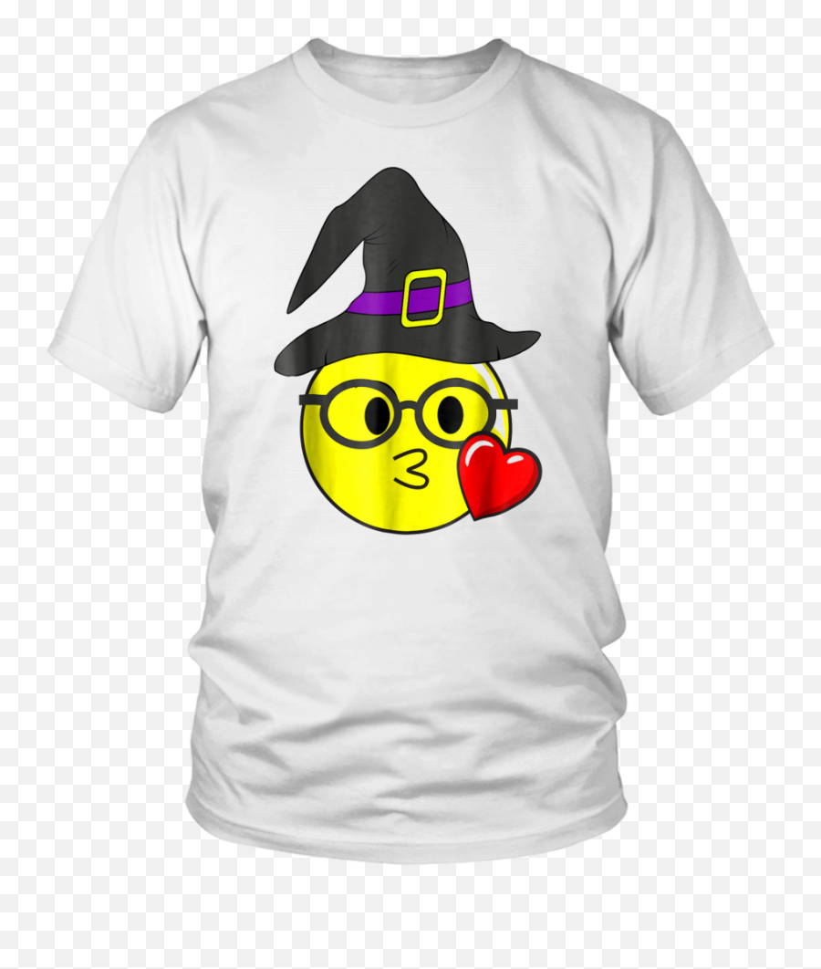 Funny Halloween Emojis Witch With Glasses Kissing Nerd Face - Taco Tuesday Shirt Lebron,Halloween Emojis
