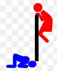 Vector Clip Art Of Toilet Door Signage - Hombre Mujer Simbolo De Baño Emoji