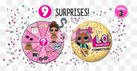 LOL Surprise Series 3 Confetti Pop Guide Lotta - Lol Layers Emoji