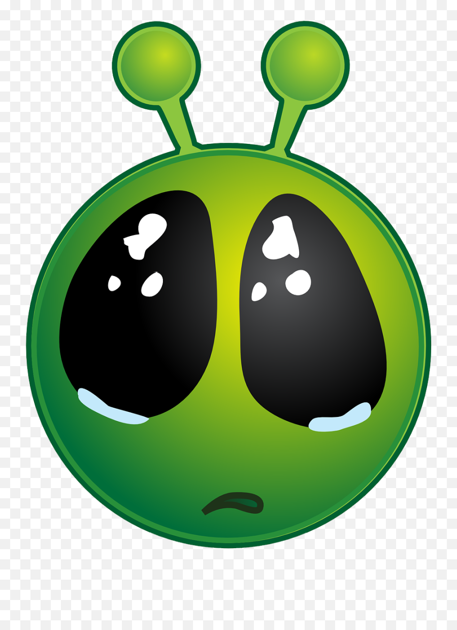 Crazy Alien Png Free Download Png Mart - Big Eyes Green Alien Emoji,Emoji For Crazy