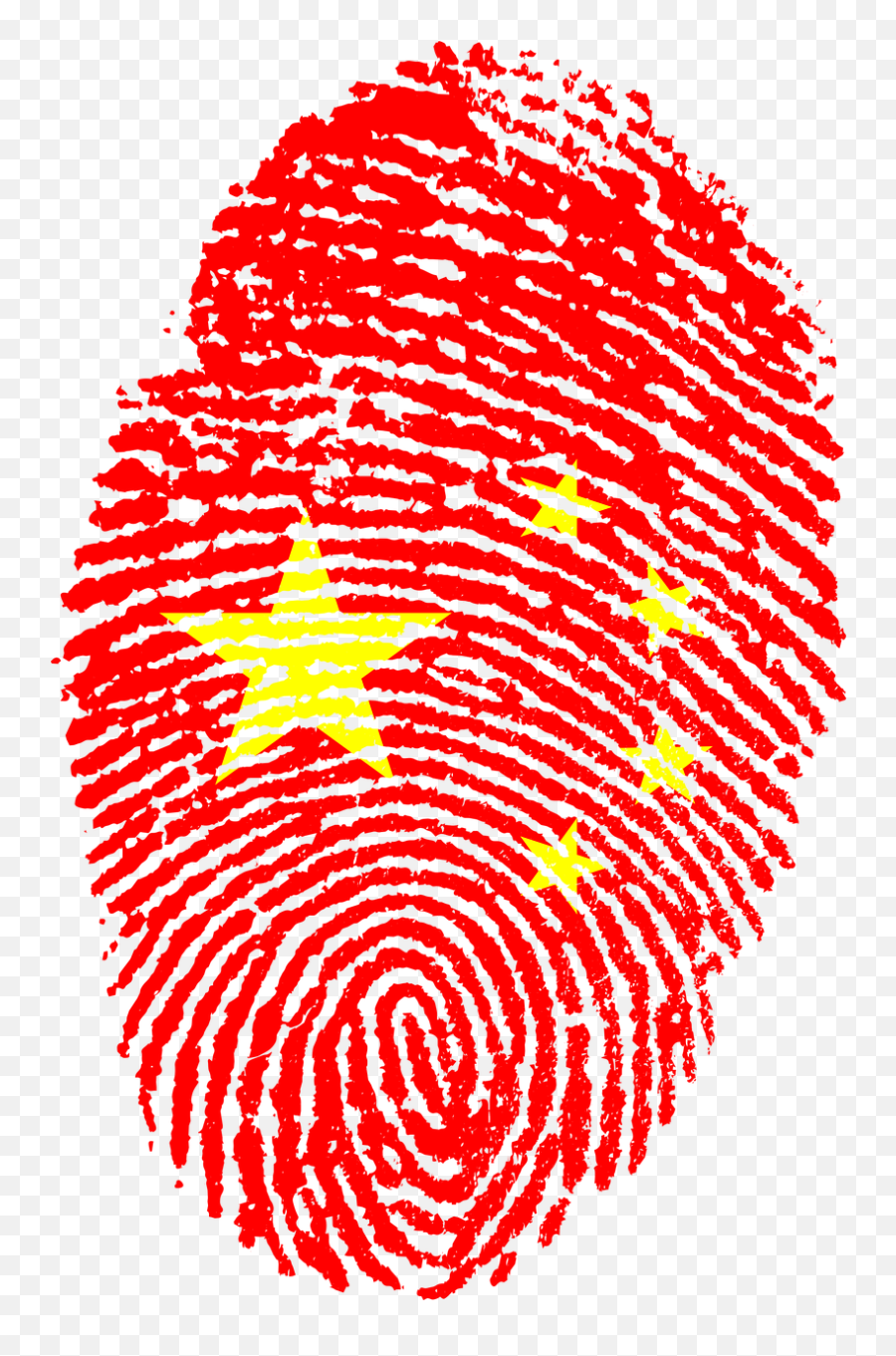 China Flag Fingerprint Country Pride - China Flag Fingerprint Emoji,Pride Flag Emojis