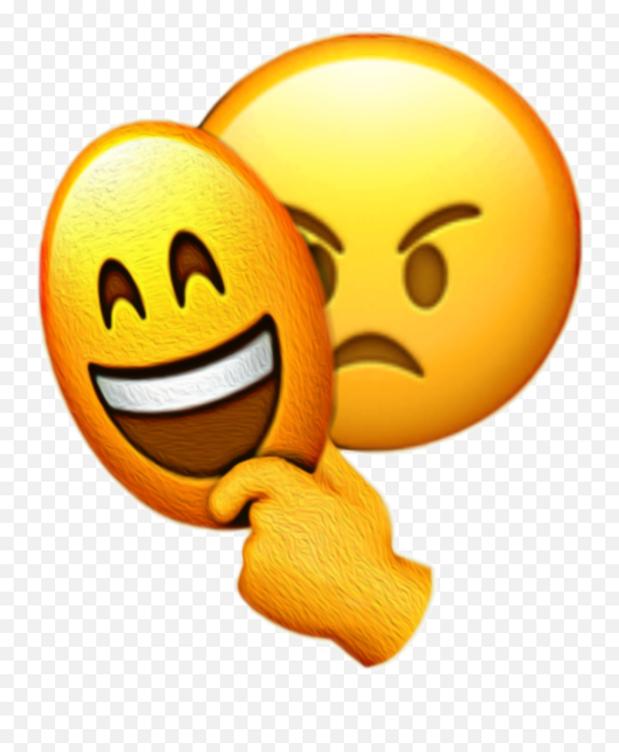 Angry Happy Iphone Emoji - Happy Sad Cowboy Emoji,Angry Laugh Emoji