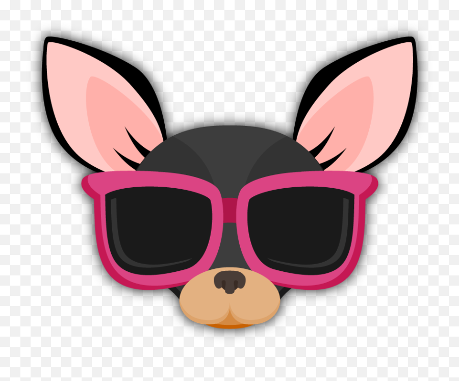 Black Tan Chihuahua Emoji Stickers For - Chihuahua Emoji,Rodeo Emojis