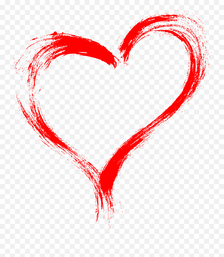 Download Red Heart Png - Transparent Png Png Images Transparent Heart Brush Stroke Emoji,Red Heart Emoji Transparent
