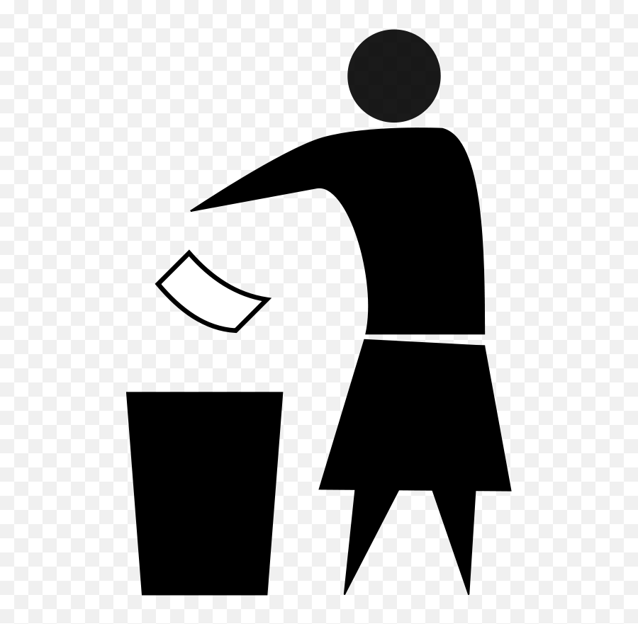 Paper Waste Collector Sticker Recycling - Trash Man White Cos De Gunoi Desen Emoji,Trash Emoji