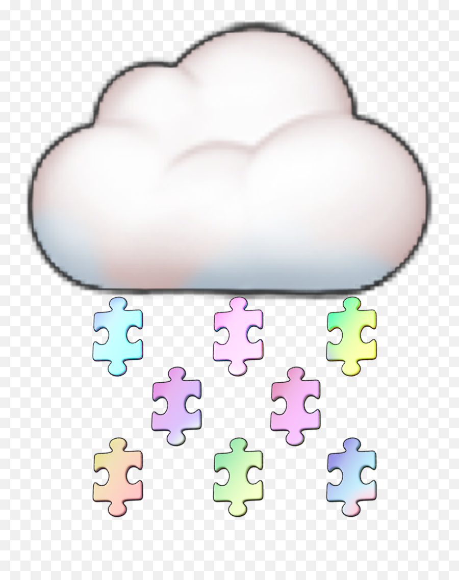 Emoji Stickers Cloud Sticker By Bebbleplanet2 - Dot,Puzzle Emoji