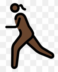 Woman Running Emoji Clipart - 1f3c3 1f3ff 2640 Svg