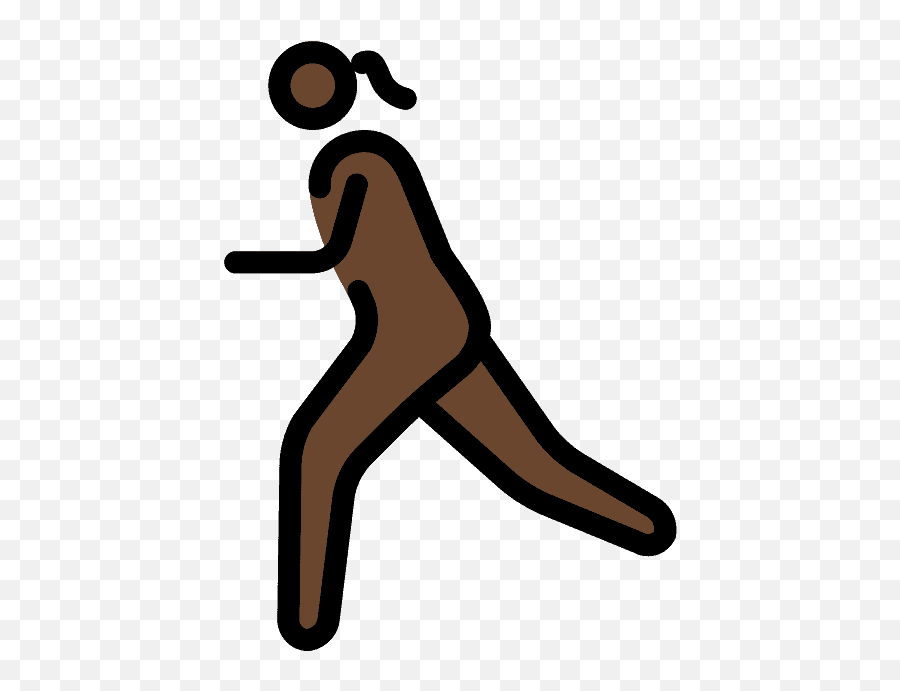 Woman Running Emoji Clipart - 1f3c3 1f3ff 2640 Svg,Emoji Jump