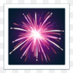 Emoji Iphoneemoji Firework Fireworks Purple Purpleemoji - Lens Flare,Firework Emoji