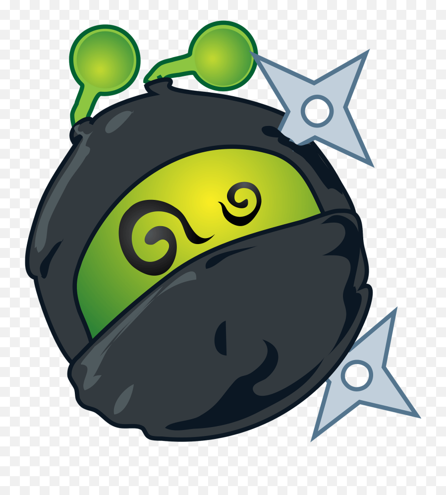 Smiley Green Alien Dead Ninja Clipart Free Download - Dot Emoji,Dead Emoticon