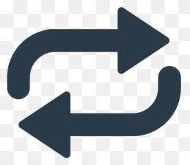 Clockwise Vertical Arrows Emoji Clipart - Repeat Icon Png