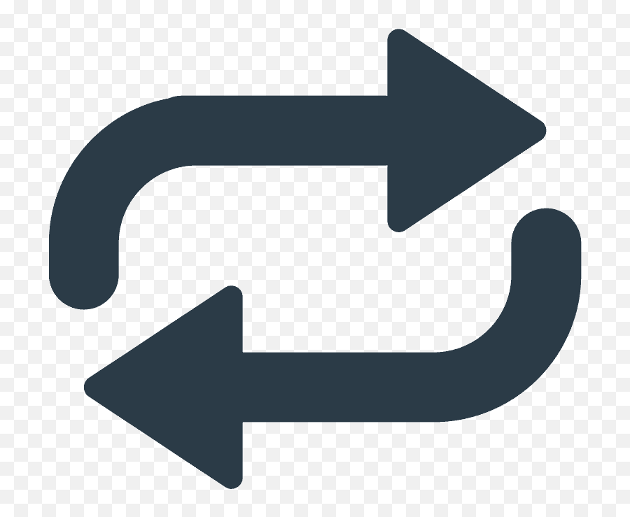 Clockwise Vertical Arrows Emoji Clipart - Repeat Icon Png,Emoji Arrows