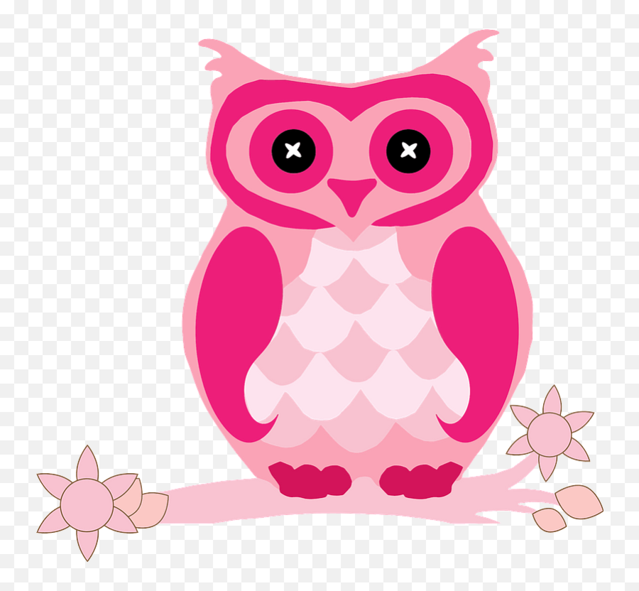 Pink Owl Clipart - Owl Png Pink Emoji,6 Owl Emoji