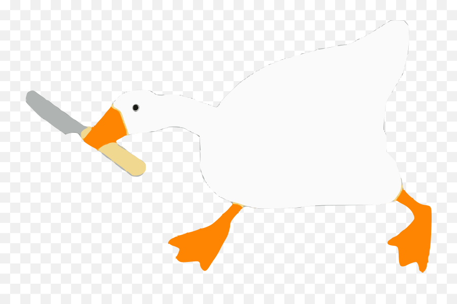 I Made A Transparent Version Of Goose With A Knife - Untitled Goose Game Png Emoji,Knife Emoji