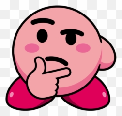 Really Makes You Thinking Emoji - Kirby Nintendo,Thinking Emoji Meme