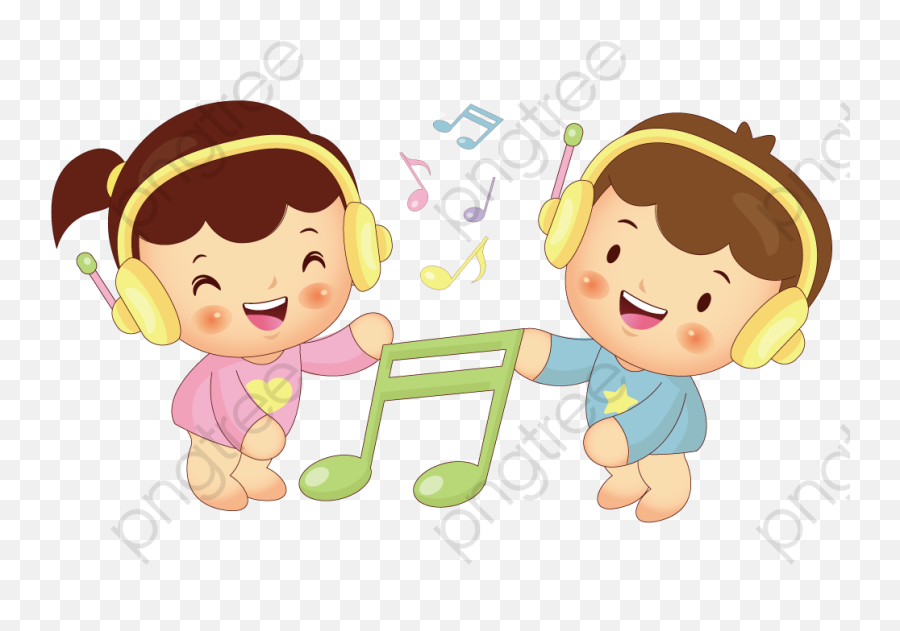 Music Listening To Music Clipart - Cho Tr Hc Ting Anh Qua Bài Hát Emoji,Emoji Listening To Music