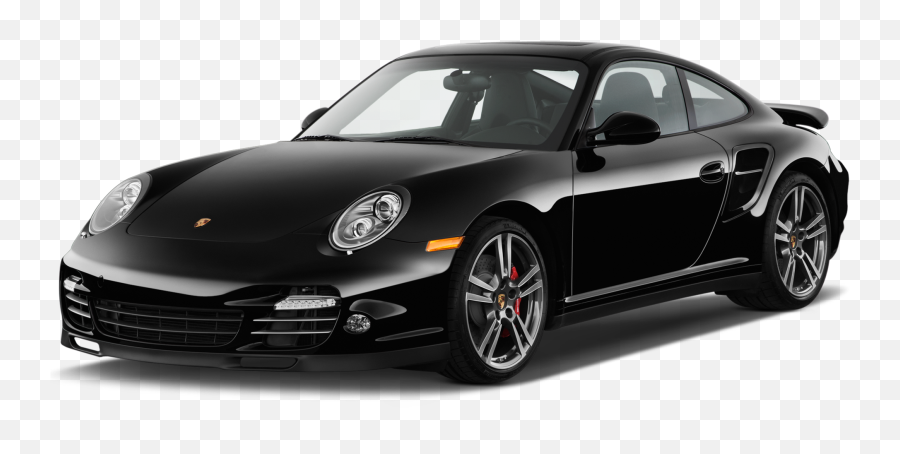 Porsche 911 Turbo Black Car Front Angle - Porsche 911 Black Convertible Emoji,Porsche Emoji