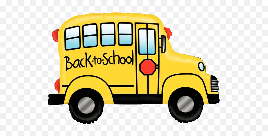 32 Giant Back To School Bus Balloon - Back To School Bus Emoji,Bus Emoji