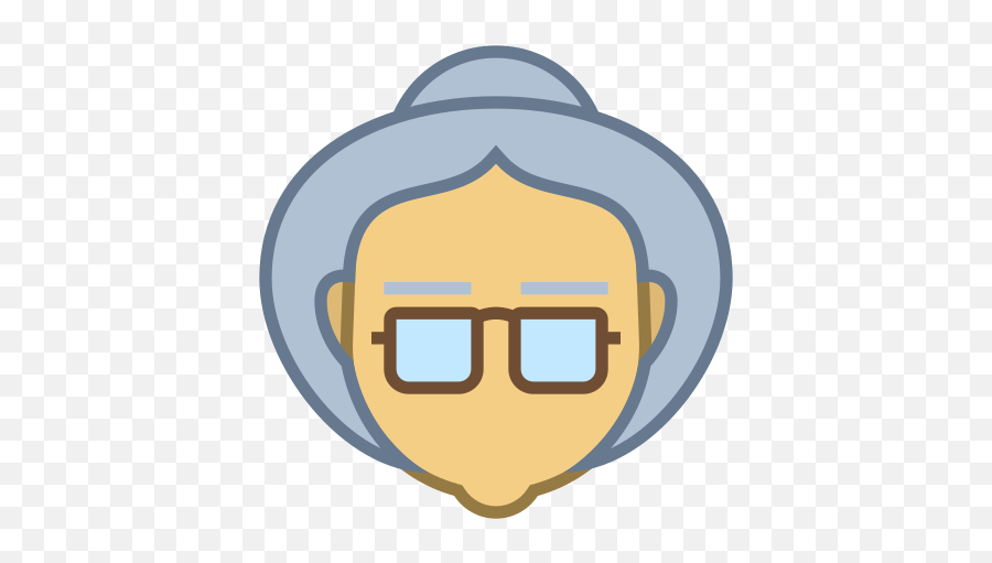 Grandma Icon - Elderly Woman Icon Png Emoji,Grandma Emoji