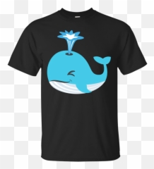 Whale Blow Hole Spray Emoji T - Sky Was Yellow And The Sun,Blue Whale Emoji