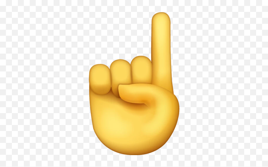 Index Finger Emoji - One Finger Emoji Png,Emojis Meaning