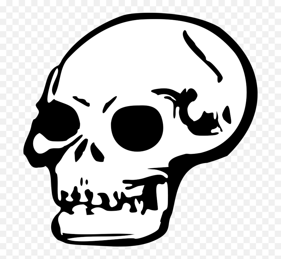 Picture - Human Skull Clip Art Emoji,Bone Emoticon