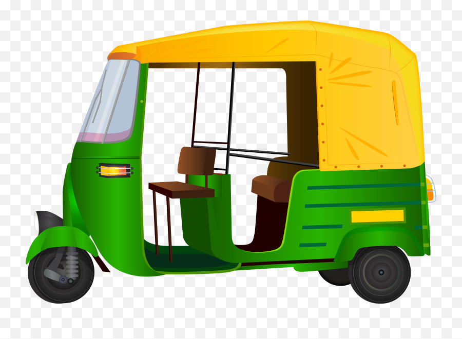 Green Rickshaw Transparent Png - Auto Rickshaw Cartoon Png Emoji,Rickshaw Emoji