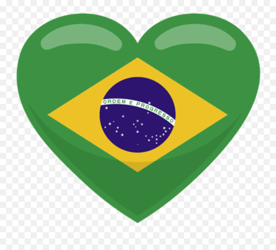 Brasil Brazil Coração Heart - Flag Of Brazil Emoji,Brazil Emoji