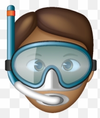 Man Wearing Goggles - Illustration Emoji