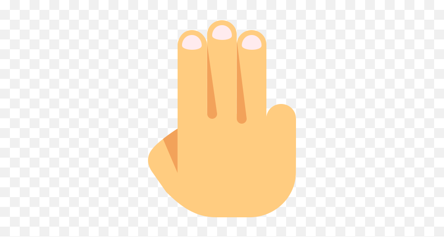 Three Fingers Icon - Illustration Emoji,Three Finger Emoji