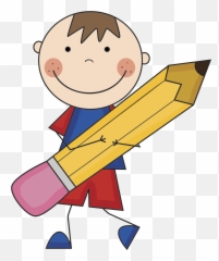 Download HD Notebook And Pencil Clipart - Boy With Writing Scrappin Doodles Emoji