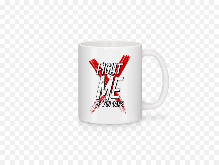 Fight Me If You Dare Tasse - Mug Emoji,Fight Me Emoji