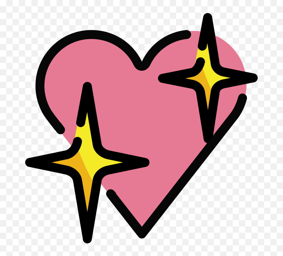 Openmoji - Clip Art Emoji,Pink Heart Emoji Png