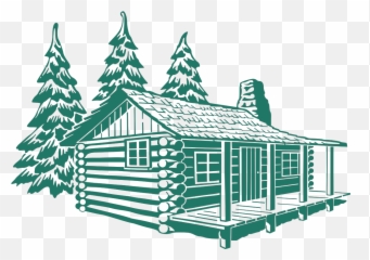 Log Cabin PNG SVG Clip art for Web - Download Art Image Black And White Emoji