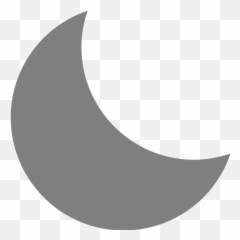 Gray moon 4 icon - Free gray icons Transparent Black Moon Logo Emoji