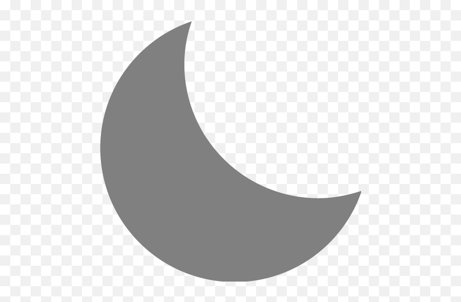 Gray Moon 4 Icon - Free Gray Moon Icons Transparent Black Moon Logo Emoji,Crescent Moon Emoticon