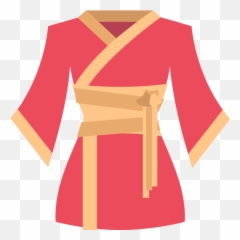 Kimono Emoji For Facebook Email Sms - Red Kimono Clipart,Red Dress Emoji