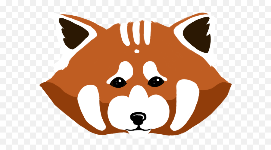 Red Panda Face Transparent Png - Red Panda Face Drawing Emoji,Red Panda Emoji