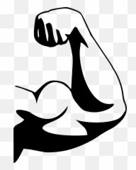 Muscle Clipart No Background - Flexing Bicep Clipart Emoji,Bicep Emoji