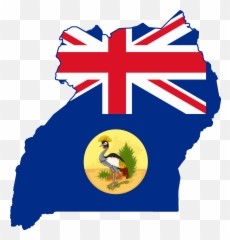 Flag Map Of Uganda - Union Jack Uk Flag Emoji,Uganda Flag Emoji